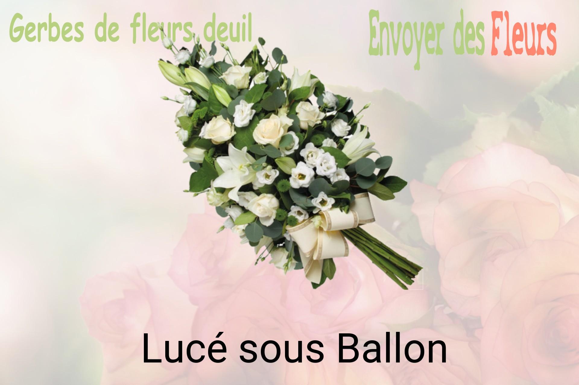 Gerbe de fleurs de deuil livrée à Lucé-sous-Ballon